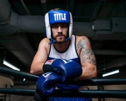 TITLE Boxing Aerovent Elite USA Boxing Competition Headgear – Open Face -Top Boxing Store ACHEX1BL 2