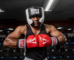 TITLE Boxing Aerovent Elite USA Boxing Competition Headgear – With Cheeks -Top Boxing Store ACHEXBKWH 1
