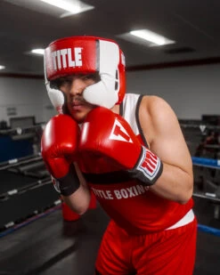 TITLE Boxing Aerovent Elite USA Boxing Competition Headgear – With Cheeks -Top Boxing Store ACHEXRD 1