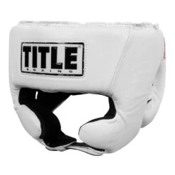 TITLE Boxing USA Boxing Competition Headgear - With Cheeks -Top Boxing Store ACHX WH 1 2