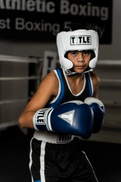 TITLE Boxing USA Boxing Competition Headgear - With Cheeks -Top Boxing Store ACHXWH