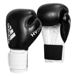 Adidas Hybrid 100 Boxing Gloves -Top Boxing Store ADIH100 BK WH 002