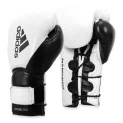 Adidas Hybrid 350 Elite Training Gloves -Top Boxing Store ADIH350TG WH BK 2