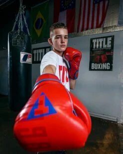 TITLE Boxing Throwback 1998 Anniversary Bag Glove -Top Boxing Store AVTFBGRDBL 6 6