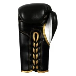 TITLE Boxeo Mexican Leather Lace Training Gloves Quatro -Top Boxing Store BATGL4 BK WH 4