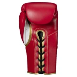 TITLE Boxeo Mexican Leather Lace Training Gloves Quatro -Top Boxing Store BATGL4 RD WH 2