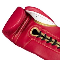 TITLE Boxeo Mexican Leather Lace Training Gloves Quatro -Top Boxing Store BATGL4 RD WH 3