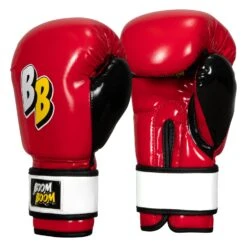 BOOM BOOM Boxing Silencer Youth Bag Gloves -Top Boxing Store BBYBGS RD BK WH 002