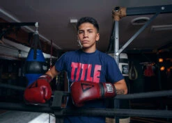 TITLE Boxing Blood Red Leather Training Gloves -Top Boxing Store BRTGRD 2