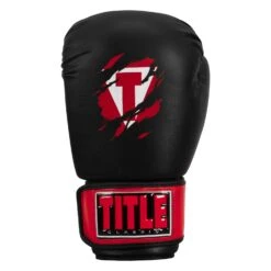 TITLE Classic Shredded Boxing Gloves -Top Boxing Store CABG10 BK RD 03