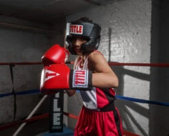 TITLE Classic USA Boxing Competition Headgear – With Cheeks -Top Boxing Store CACHXBK 1