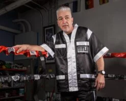 TITLE Boxing Old School Corner Jacket -Top Boxing Store CJSS2 BKWH