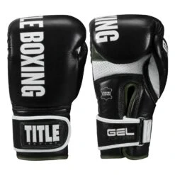 TITLE Boxing Gel Soft Strike Bag Gloves -Top Boxing Store CSSGBG1 BK GN 01