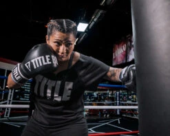 TITLE Boxing Gel Soft Strike Bag Gloves -Top Boxing Store CSSGBG1 BK BL