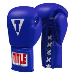 TITLE Classic Leather Lace Training Gloves 2.0 -Top Boxing Store CTSGL2 BL 02