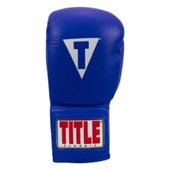 TITLE Classic Leather Lace Training Gloves 2.0 -Top Boxing Store CTSGL2 BL 03