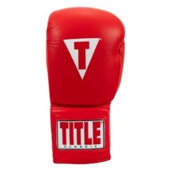 TITLE Classic Leather Lace Training Gloves 2.0 -Top Boxing Store CTSGL2 RD 03