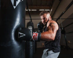 TITLE Classic Leather Lace Training Gloves 2.0 -Top Boxing Store CTSGL2BK 3