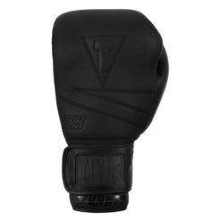 TITLE Black Bolstered Leather Bag Gloves -Top Boxing Store DBBG BK 03