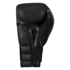 TITLE Black Bolstered Leather Bag Gloves -Top Boxing Store DBBG BK 04
