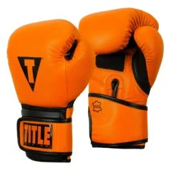 TITLE Boxing Dauntless Training Gloves -Top Boxing Store DNTTG OR BK 2