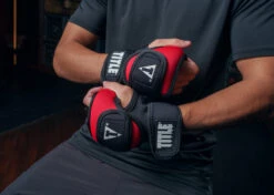 TITLE Boxing Deluxe Weighted Gloves 2.0 -Top Boxing Store DWH2BKRD 2