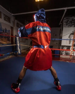 Fighting Full Length Robe -Top Boxing Store FFLRRDBL 3