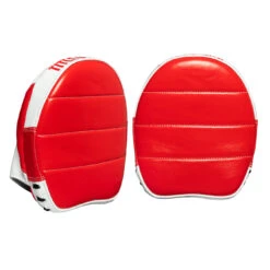 TITLE Boxing Fighting Fresh Leather Punch Mitts -Top Boxing Store FFPM RD WH 3