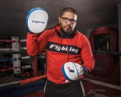 Fighting Freedom Leather Focus Mitts -Top Boxing Store FLFM2 WH