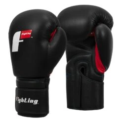 Fighting Leather Training Gloves -Top Boxing Store FLTG2 BK 002