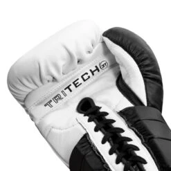 Fighting Tri-Tech Tenacious Lace Training Gloves -Top Boxing Store FS3TTGL WH BK 005