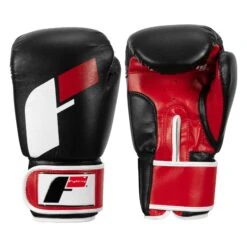 Fighting Big Logo Bag Gloves -Top Boxing Store FSABG2 BK RD WH 1