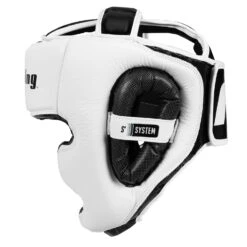 Fighting S2 GEL Power Full Training Headgear -Top Boxing Store FSPGHGF WH BK 3