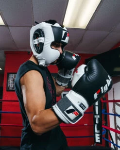 Fighting Tri-Tech Training Headgear -Top Boxing Store FSPTHGBKWH 2