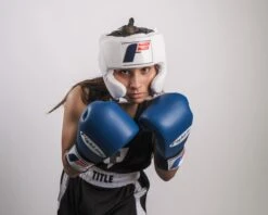 Fighting USA Boxing Competition Headgear With Cheeks -Top Boxing Store FSUCH WH