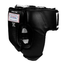 Fighting USA Boxing Competition Open Face Headgear -Top Boxing Store FSUOH BK 3
