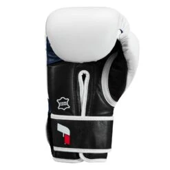 Fighting Ferocity Leather Training Gloves -Top Boxing Store FTGTG WH BK BL 4
