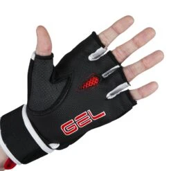 TITLE Boxing Gel Rage Fist Wrap Gloves -Top Boxing Store GRFWG BK RD 2