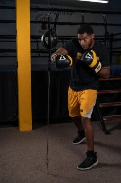 TITLE Boxing Gel Suspense V2T Training Gloves -Top Boxing Store GSTGEV2TBK YE