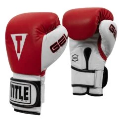 TITLE Boxing Gel World Bag Gloves -Top Boxing Store GTWBG RD WH 002