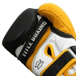 TITLE Boxing Gel World V2T Bag Gloves -Top Boxing Store GTWBGV2T BK YE 05