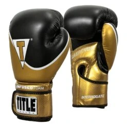 TITLE Boxing Infused Foam Interrogate Training Gloves 2.0 -Top Boxing Store IFAITG2 GD BK 2