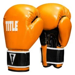 TITLE Boxing Instinct Fitness Bag Gloves -Top Boxing Store IFBG OR BK 02