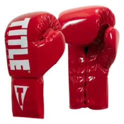 TITLE Boxing Inferno Intensity Lace Training Gloves -Top Boxing Store ITGLI RD WH 002