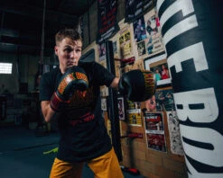 KRONK Boxing Gym Leather Bag Gloves -Top Boxing Store KNKBGBKRDGD 3