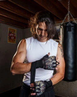 TITLE Boxing Defender Sublimated Glove Wraps -Top Boxing Store KSGWBKGD 1