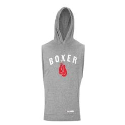 TITLE Boxing Boxer Muscle Hoodie Tee -Top Boxing Store KTA22 GR 3