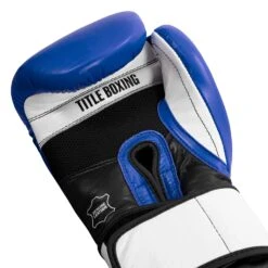 TITLE Boxing Premium Leather Performance Training Gloves 26 TITLE Boxing Premium Leather Performance Training Gloves -Top Boxing Store LPTG BL WH BL 005