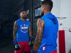 TITLE Boxing Jumbo Logo Sleeveless Hoodie -Top Boxing Store LTA4BL 2