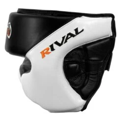 Rival Boxing Amateur Competition Headgear With Cheek Protect -Top Boxing Store RHGC2C BK WH 3